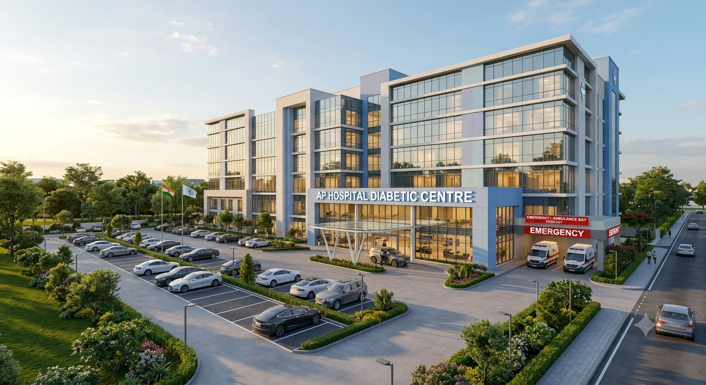 AP Hospital Exterior Building View