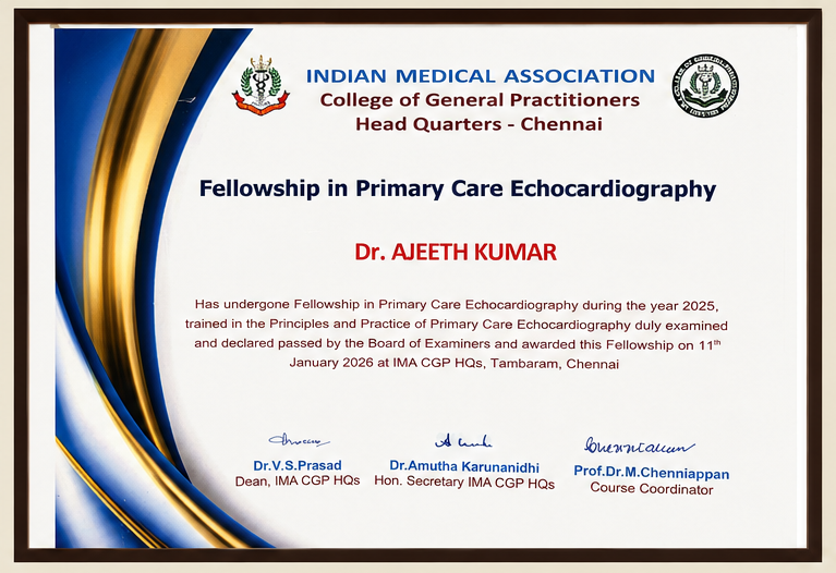 Masterclass in Diabetes Complications certificate from Royal College of Physicians / EACME